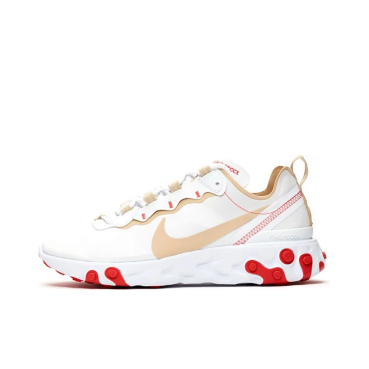 NIKE耐克 REACT ELEMENT55 轻便休闲女子跑步鞋 BQ2728-101