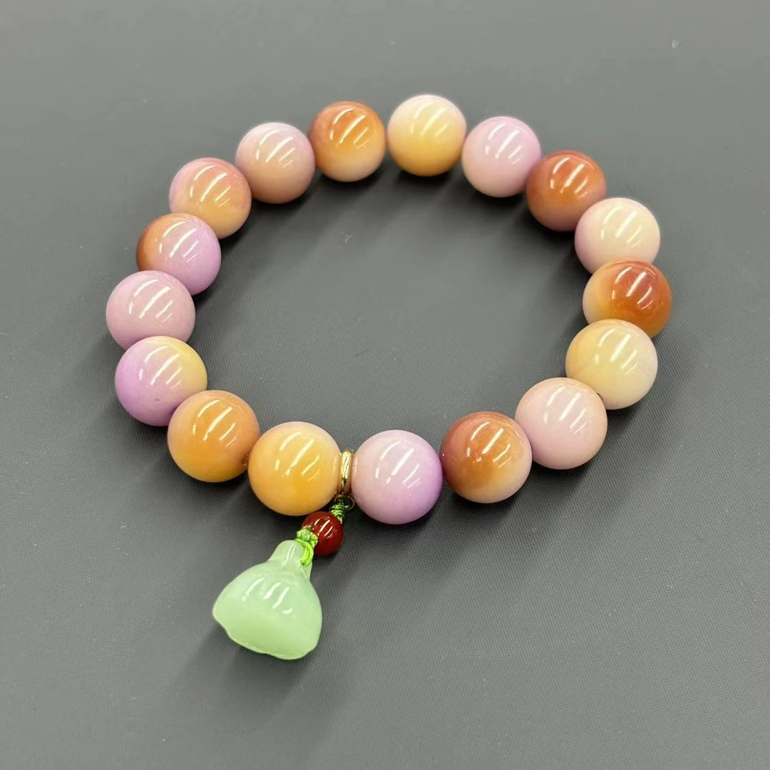 s934-梦幻多彩菩提根手串-赠礼盒