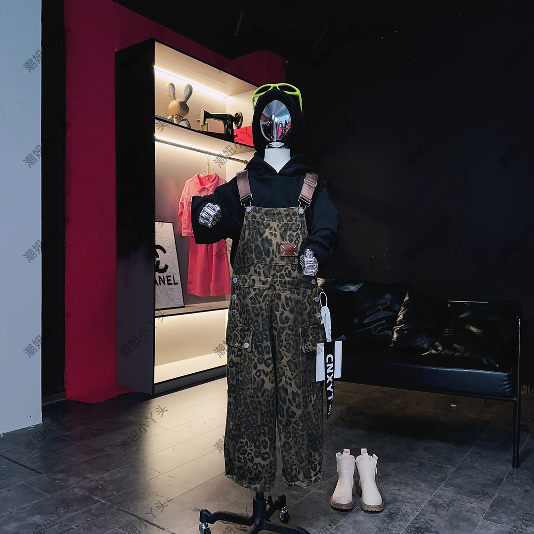 编码“12”套装阔腿背带时尚休闲宽松中大童春秋童装