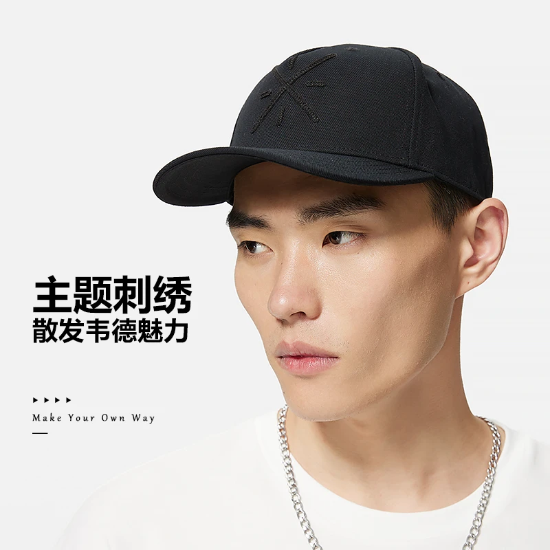 李宁韦德系列男女同款棒球帽春秋可调节户外时尚情侣帽子AMYS319