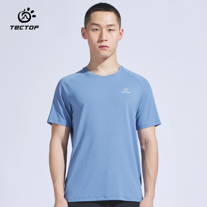 TECTOP/探拓男子夏季时尚潮流简约舒适透气速干短袖T恤AJB610031