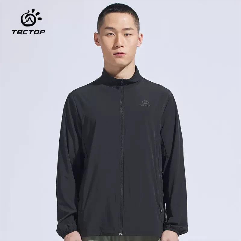 探拓户外春夏季防晒男立领弹力透气旅行轻薄皮肤衣外套APB610065