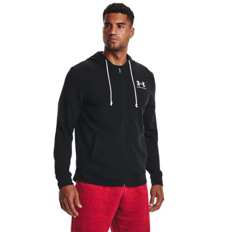 安德玛（UNDERARMOUR）Rival男子毛圈布全拉链运动外套1370409-001