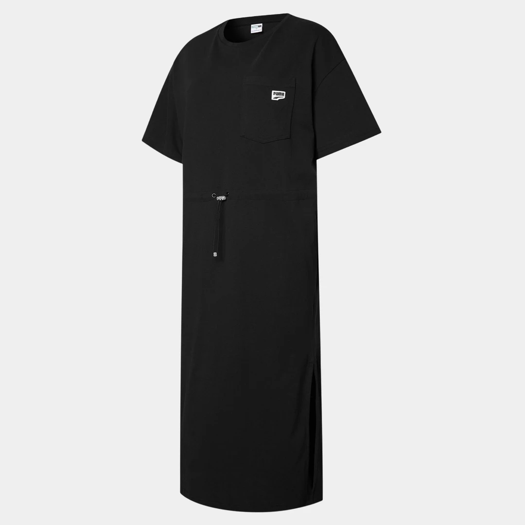 PUMA彪马 女子连衣裙夏季休闲圆领短袖T恤针织长裙531693