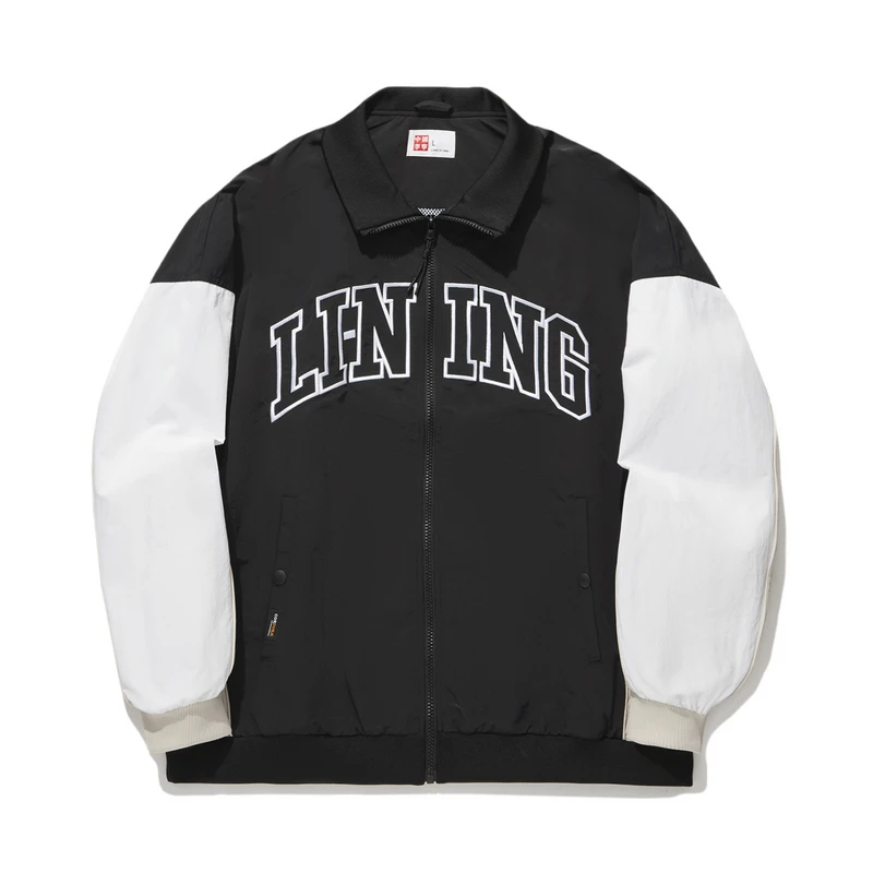 中国李宁男滑板系列运动风衣秋季休闲宽松长袖运动服AFDT741-B品