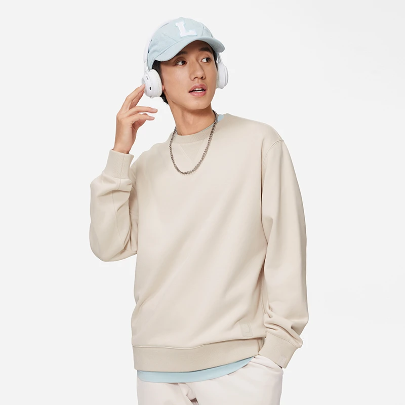 李宁卫衣男春季运动潮流系列时尚百搭常规套头无帽卫衣AWDU029-