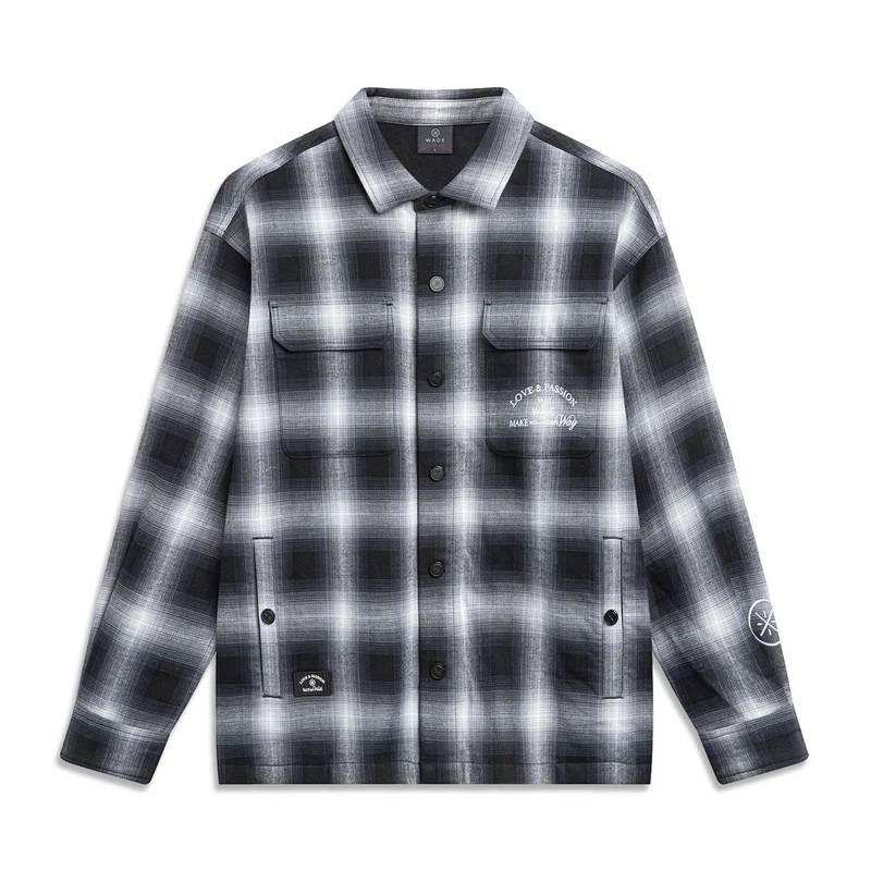 LI-NING/李宁男子韦德系列宽松舒适运动户外休闲外套AFDU009-B品