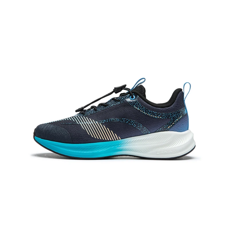 李宁跑鞋冬男女童防滑回弹减震耐磨低帮运动跑步鞋YKFT094--B品