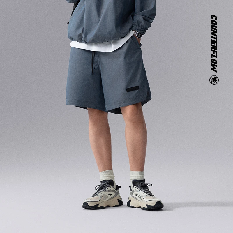 LI-NING/李宁户外系列CF溯休闲宽松舒适百搭运动短裤AKSU643-B品