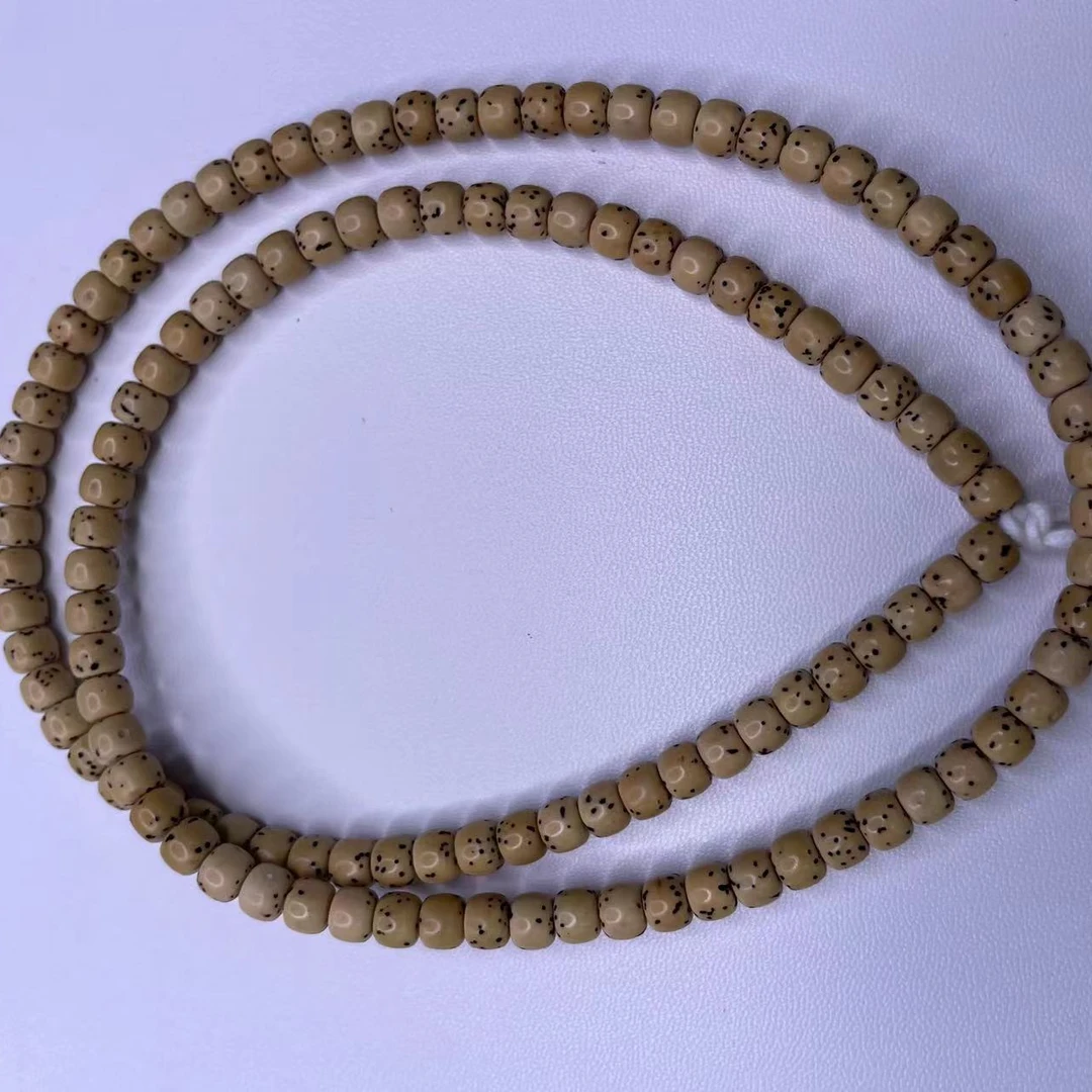 海南毛敢料大留白星月脖挂5.8mm+