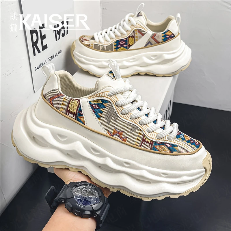 凯撒官方正版男鞋秋季防滑耐磨透气老爹鞋男士百搭休闲鞋运动潮鞋