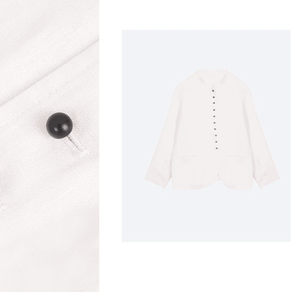 UKILAU【新中式国风】‘100%亚麻’高级感重工长袖短外套