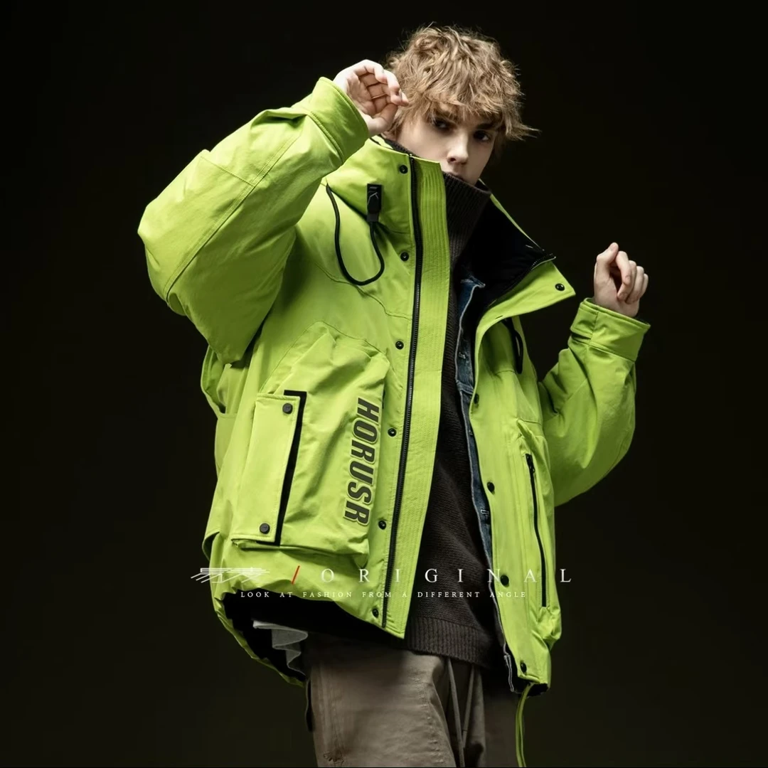 到位男装秋冬机能工装三防派克服夹克羽绒外套24666