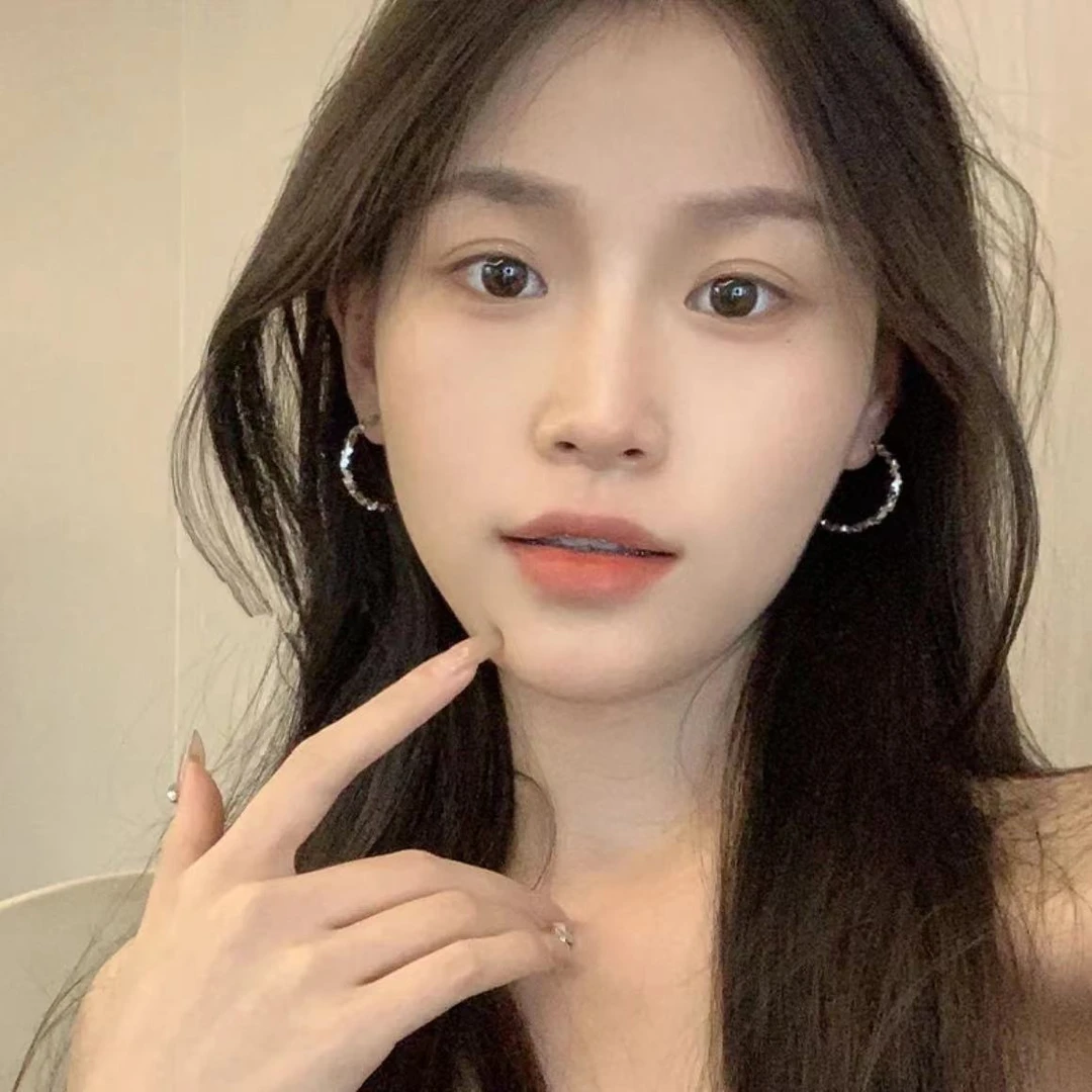 非金属合成锆石耳饰 925银针X639银色简约质感耳扣百搭气质ins