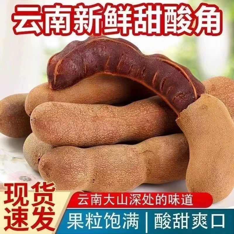 酸角云南特产休闲孕妇零食果脯带壳精选甜角新鲜甜酸角特酸罗望子