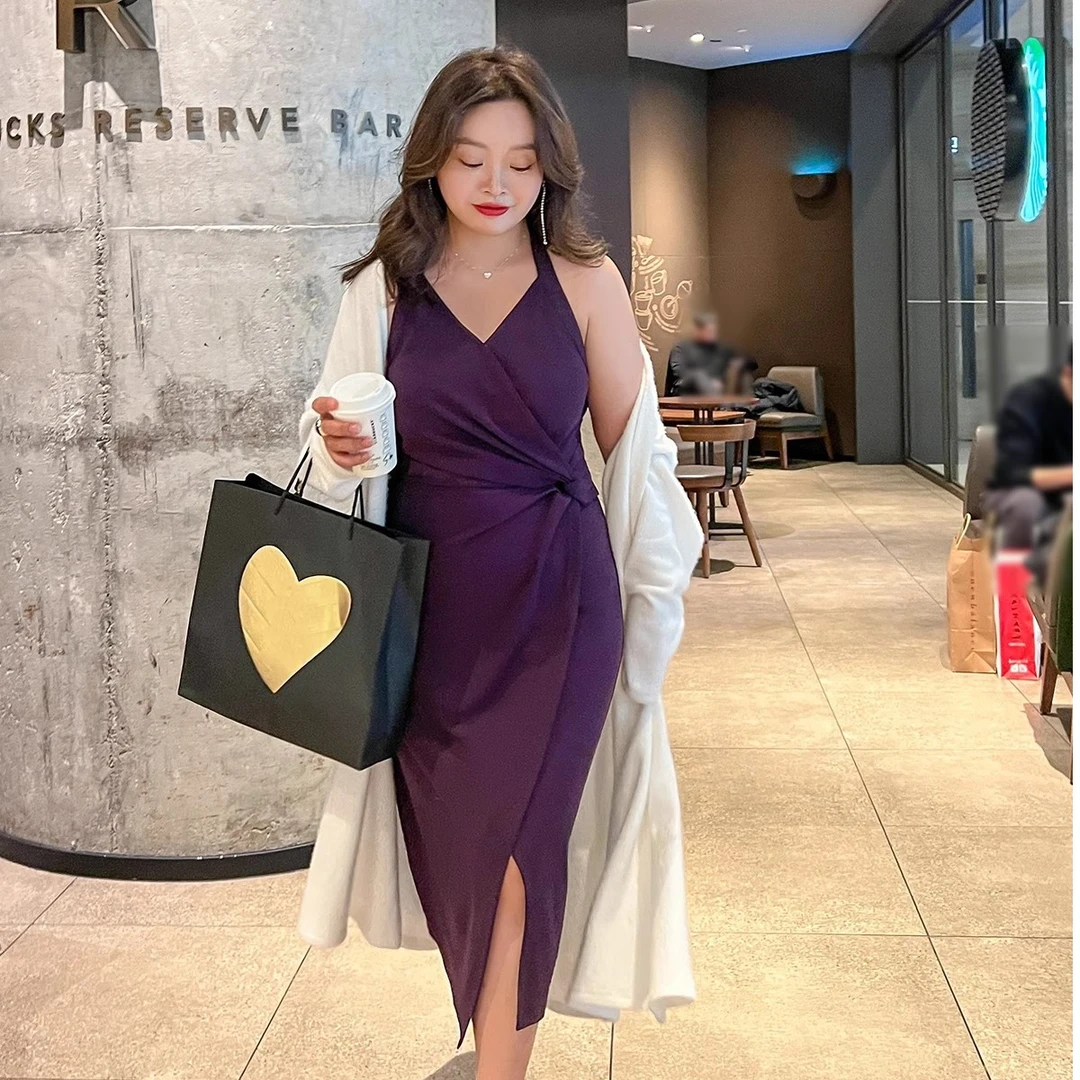 020[无妄之花]吊带+短袖方领连衣裙小众显瘦法式大码百分百