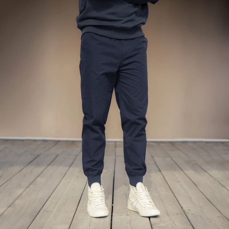 AKCLUB男装夏季新款复古薄款螺纹收脚口男工装裤休闲长裤2212209