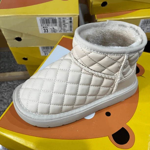 DT冬季1228新款时尚男女童雪地靴23D