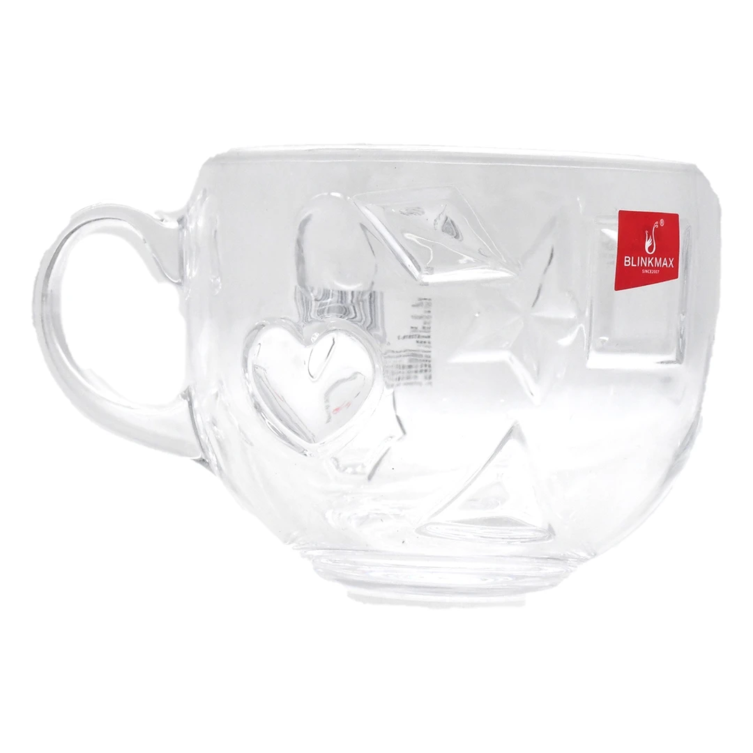 丽尊家用玻璃杯子白色 470ml