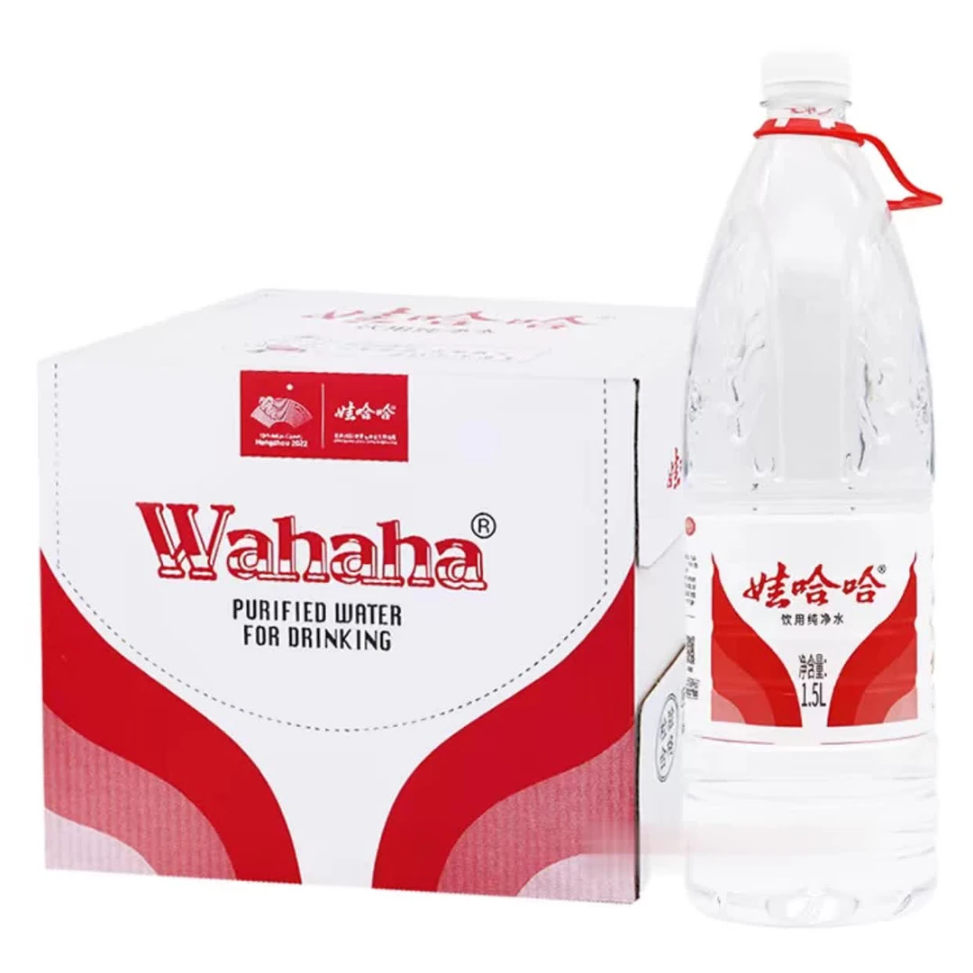 娃哈哈饮用水1.5L大瓶饮用水哇哈哈饮用家庭用水