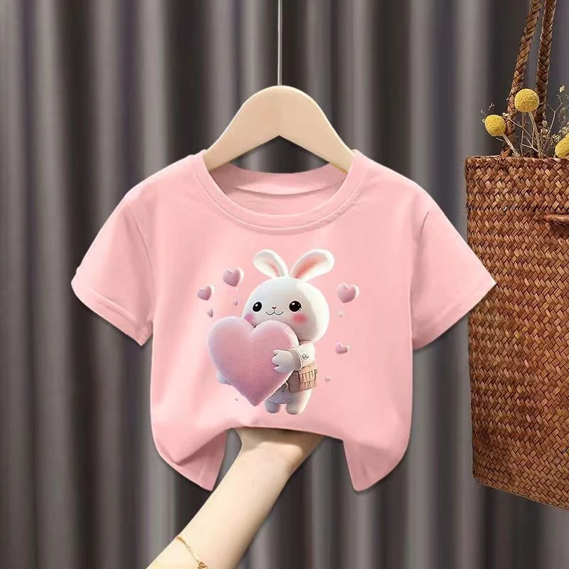 100%纯棉男童女童短袖T恤 2024夏季新款儿童宝宝卡通半袖上衣童装