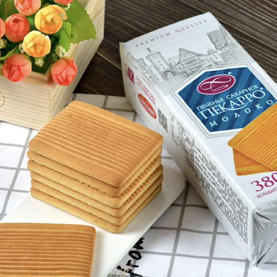 3包更划算小刺猬酥性饼干俄罗斯原装进口 奶香浓郁早餐零食品儿童