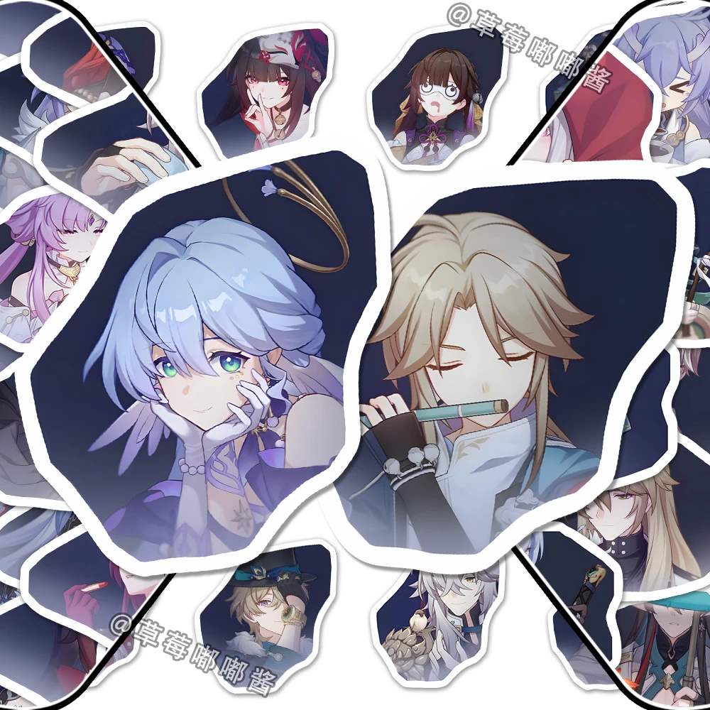 54张崩铁命图周边贴纸米哈游崩坏星穹铁道diy手机壳电脑贴画防水