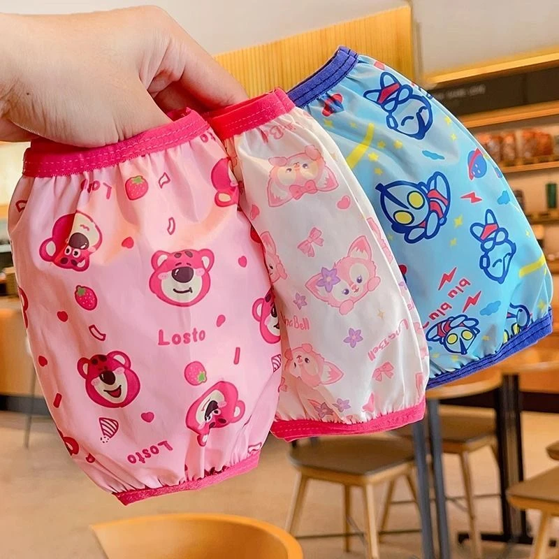 卡通儿童防水袖套秋冬男童女童防污宝宝婴儿护袖防油小孩子套袖