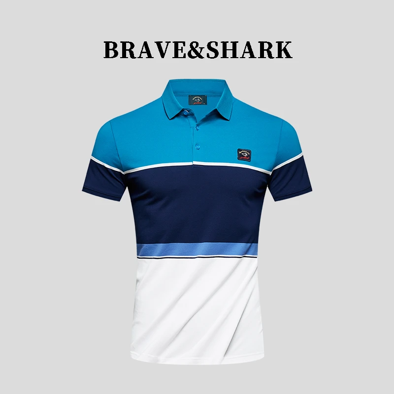BRAVESHARK/勇士鲨鱼夏薄短袖polo衫男1233【LTF2】