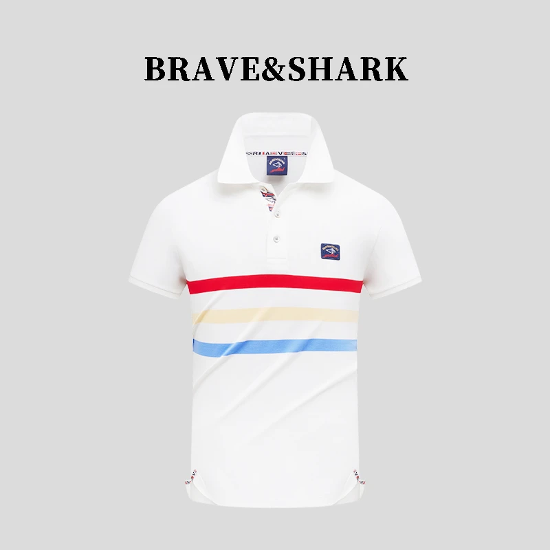 BRAVESHARK/勇士鲨鱼夏薄短袖polo衫387【LTF2】
