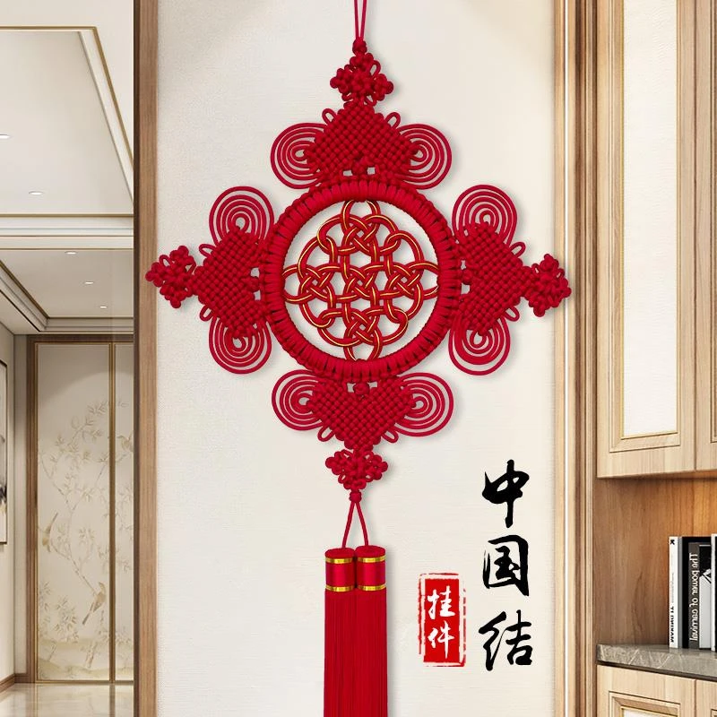 中国结挂件手工丝线非绒线姐妹花中国结挂饰中国风节日礼品壁饰