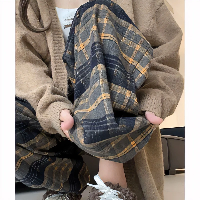 孕妇裤子秋冬装外穿2024新款休闲宽裤冬季加绒加厚内搭长裤秋季