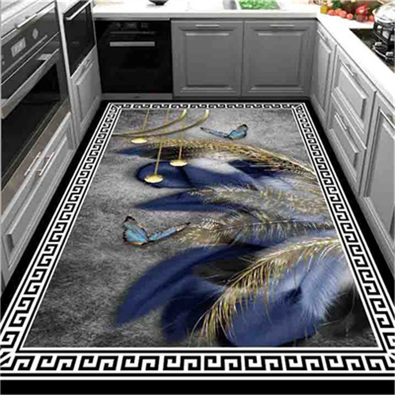 防滑吸水厨房专用地垫吸水防油家用满铺大面积地毯洗耐脏防滑脚垫