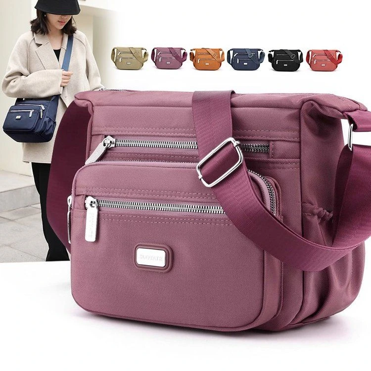 2023新款女包大容量休闲女士单肩斜挎包牛津布防水尼龙布妈妈包