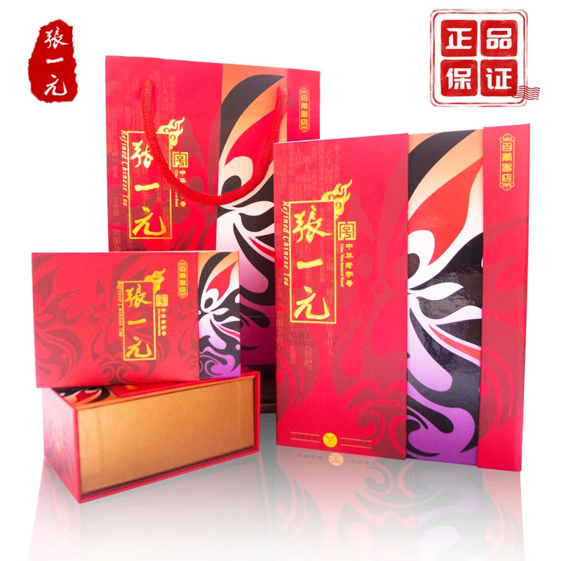 张一元茶叶茉莉花茶礼盒装红脸谱系列一级耐泡茉莉白龙峰100g花香
