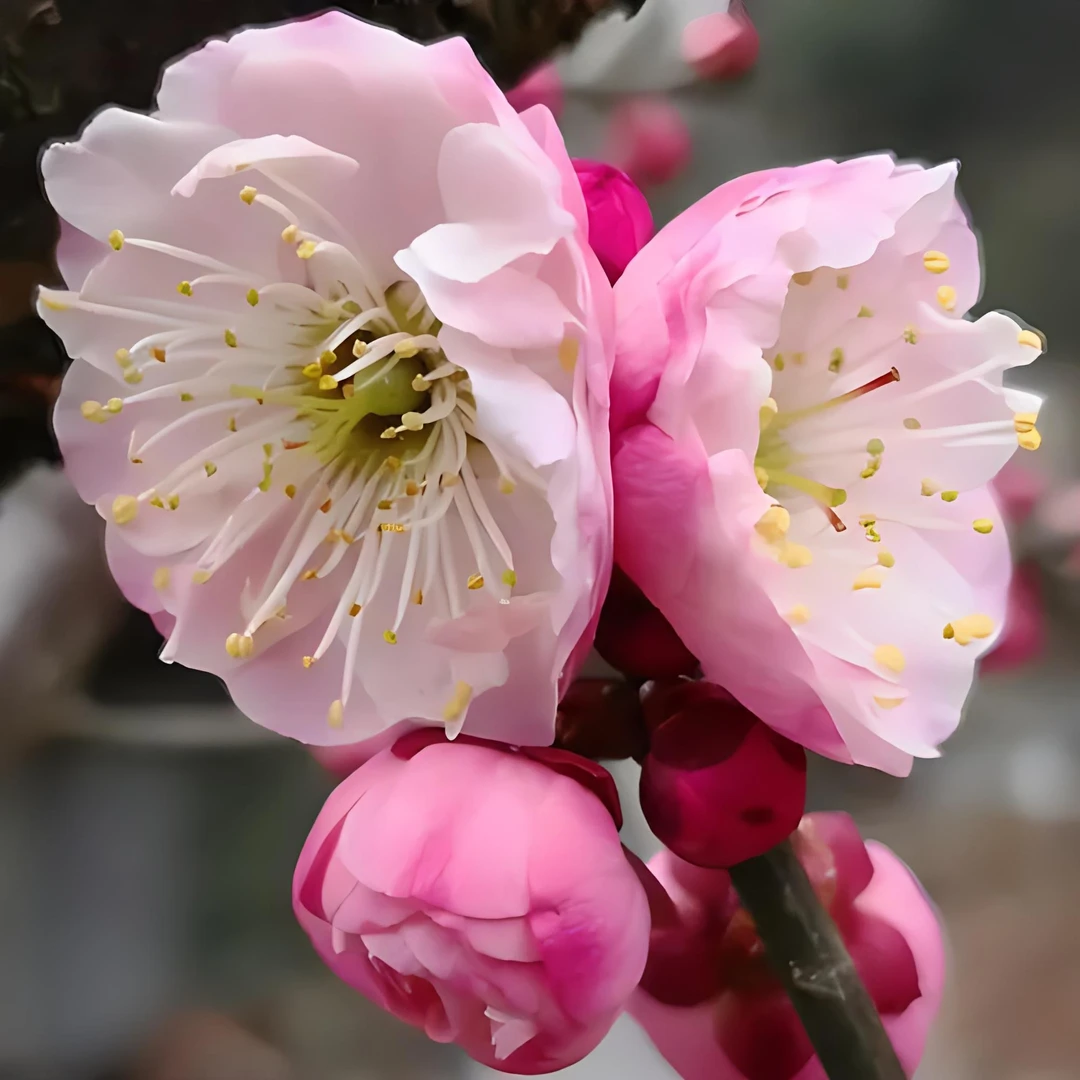 【一物一拍】梅花海棠花卉植物