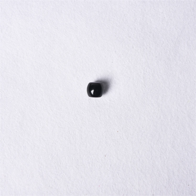 钰澜文玩黑玛瑙9mm一颗-直切桶珠隔珠顶珠佛珠手串配饰百搭款diy