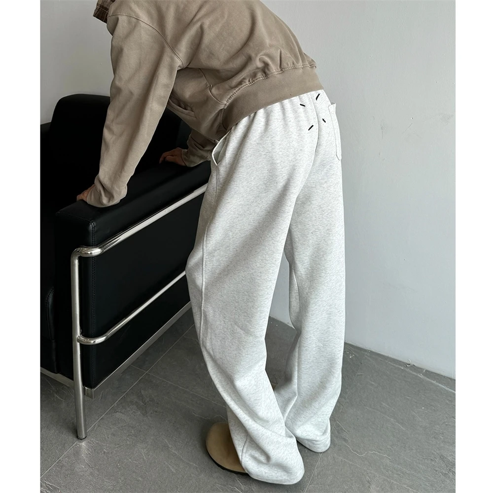 马吉拉运动卫裤男春秋美式vibe垂感阔腿休闲裤子高街复古直筒长裤