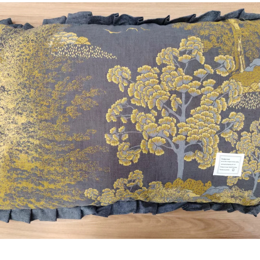 双层纱枕头【三个花型随机发货】