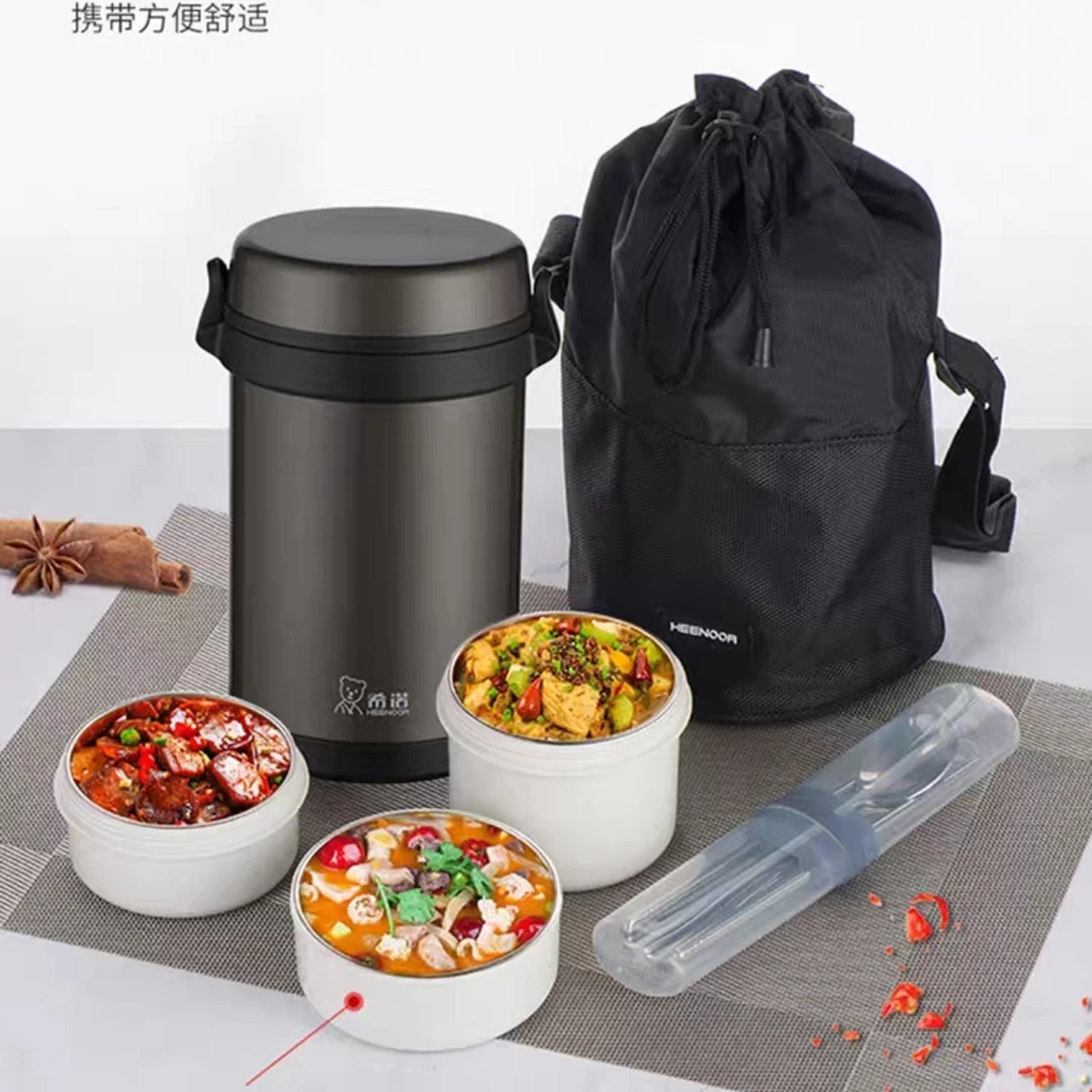 保温饭盒超长保温12小时304钢学生上班族带饭1.5升/2.3升三