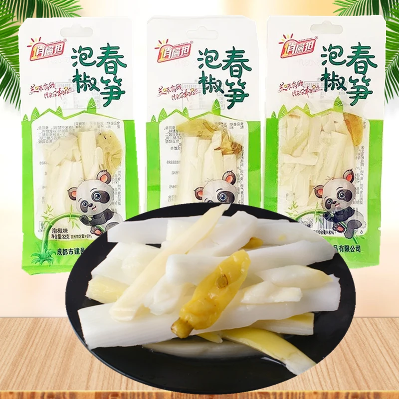 俏扁担泡椒竹笋春笋酸辣笋尖四川重庆零食小吃即食脆笋下饭菜腌菜