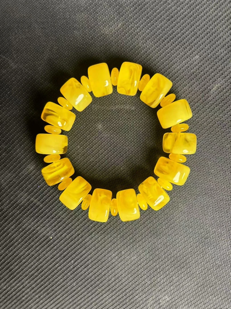 蜜蜡算盘珠手串一个{小奇甄选}