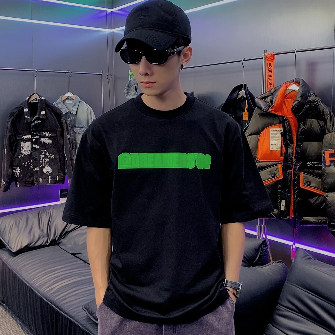 素劲3  设计师重磅  男女潮牌短袖T恤  T71966 CK JD