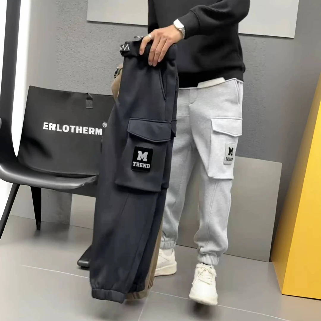 素劲 【M】男女 加绒休闲厚卫裤长裤 K3508 G211