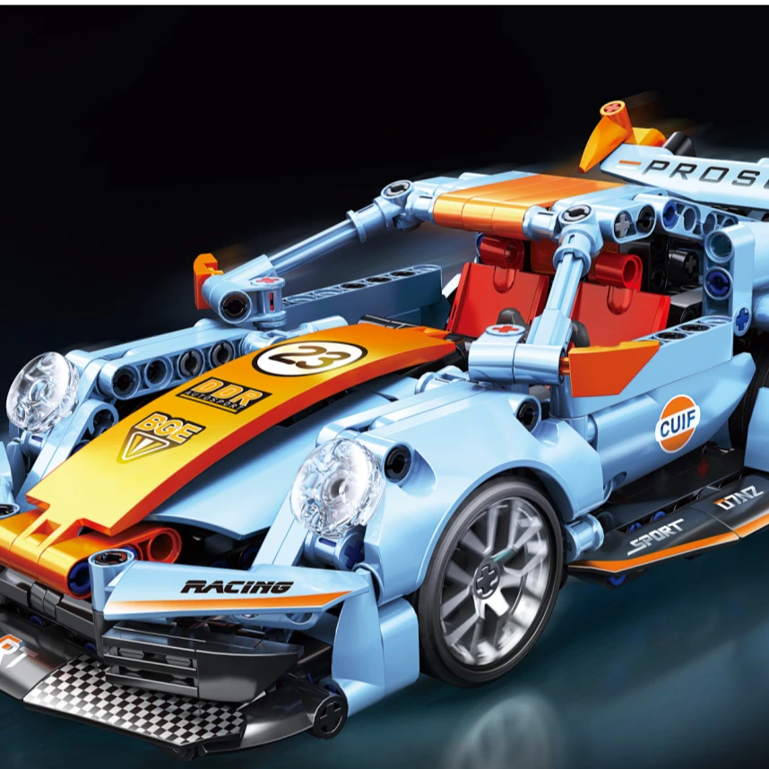 保时捷911海湾石油积木拼装跑车玩具赛车玩具 C15 C30