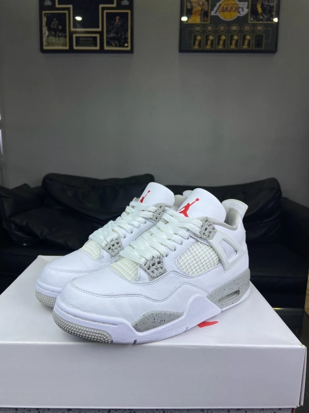 Nike休闲鞋aj4奥利奥41码配盒97新中古潮流灰白时尚男鞋