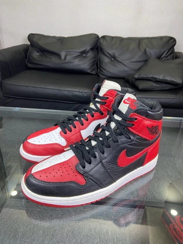 Nike休闲鞋aj1阴阳44码配盒96新中古潮流白红时尚男鞋