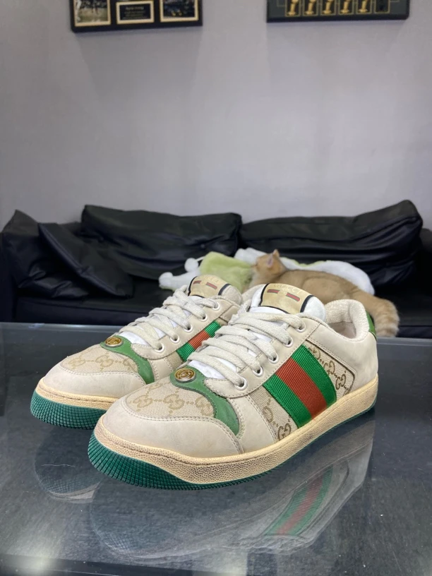 99新 GUCCI/古驰 Gucci休闲鞋做旧脏脏鞋41.5码配盒97新中古潮流