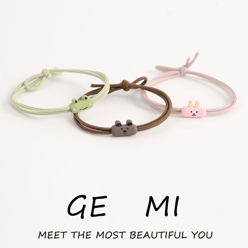 日系卡通可爱简约动物发绳韩国小清新发饰少女ins橡皮筋发圈百搭