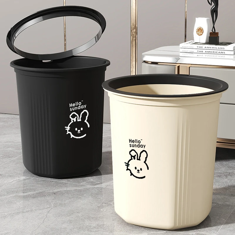 家用垃圾桶新款卧室客厅厨房高颜值垃圾桶卫生间卧室大容量纸篓桶